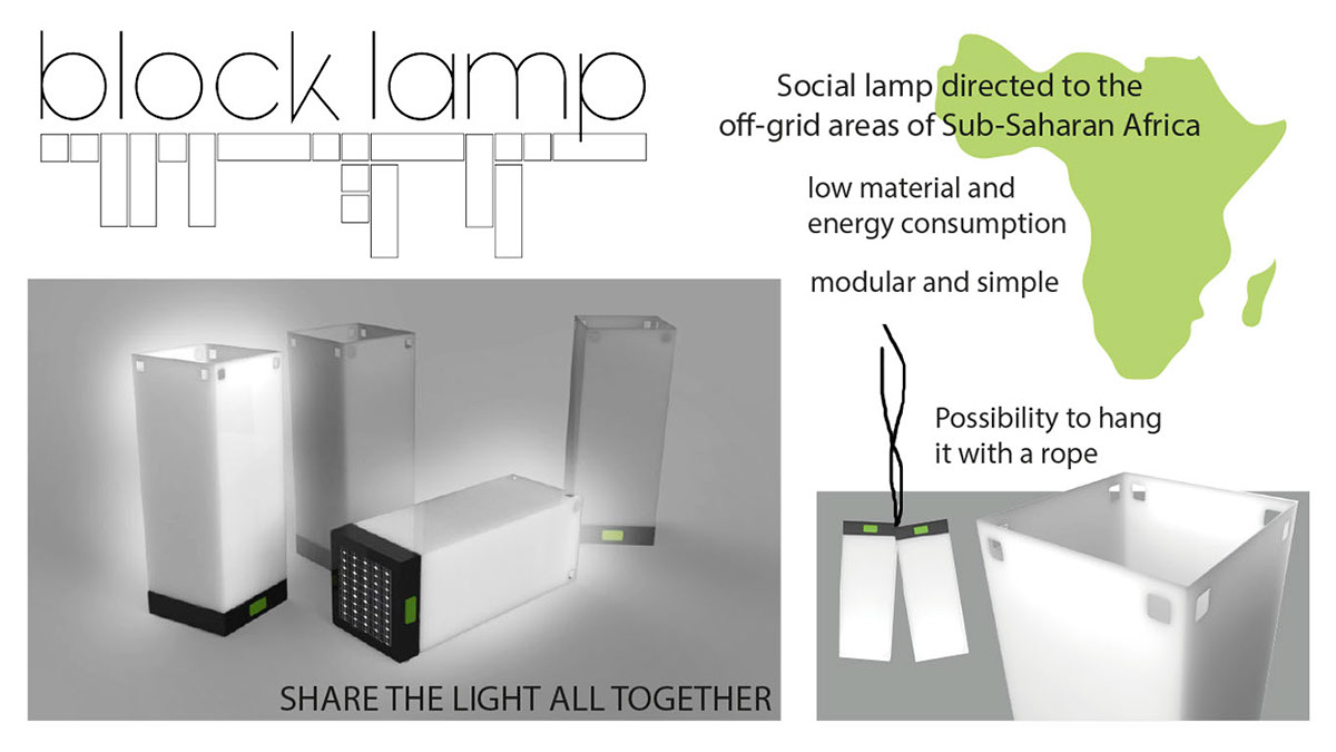 block Lamp light Velux Workshop natural design Contests