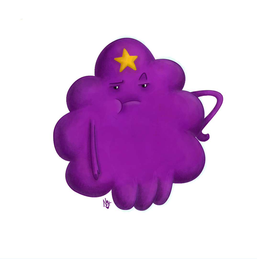 lsp Lumpy Space  Princess purple cartoon Drawing  star Adventure Time cartoon network