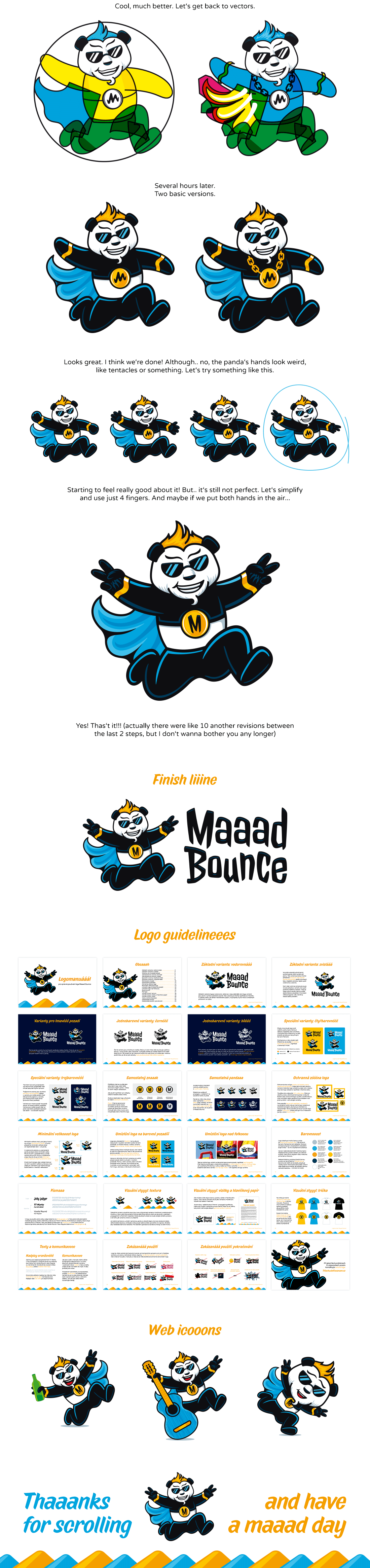 Panda  SuperHero challenge jump bounce Character Mascot obstacle