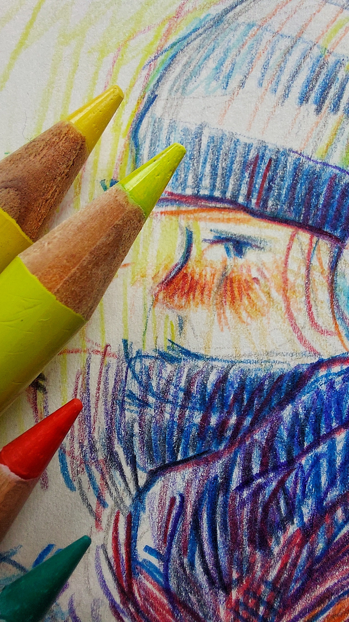 colored pencils drawing Drawing  ILLUSTRATION  winter drawing bookart sketchbook