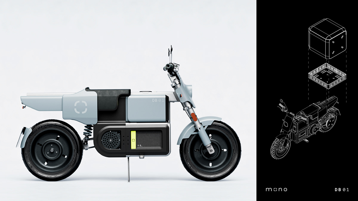 concept delivery delivery app electric mototrcycle TCC Vehicle