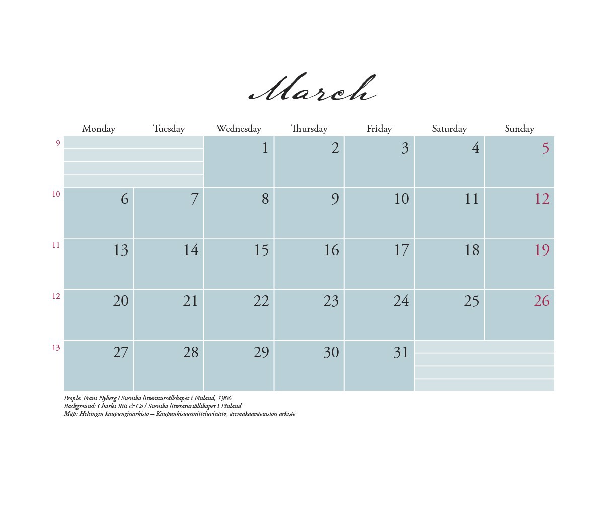 calendar helsinki