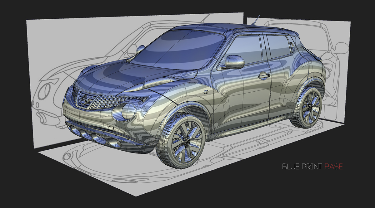 Alias Surfaces Autodesk car transportation Nissan juke 3D digital