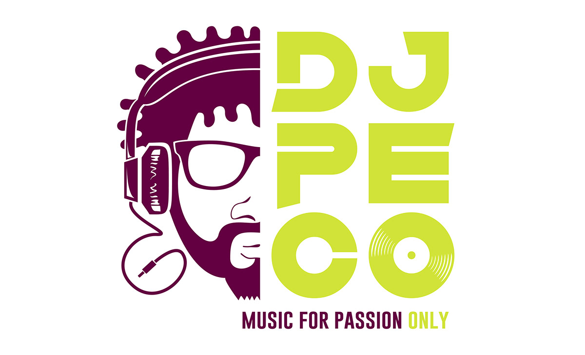 brand dj Dee Jay Corporate Identity business card wallpaper Logotype disc jockey brandidentity music