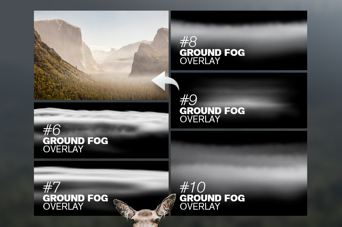 fog Overlay Photography  portrait Landscape panorama mist haze foggy cloudy