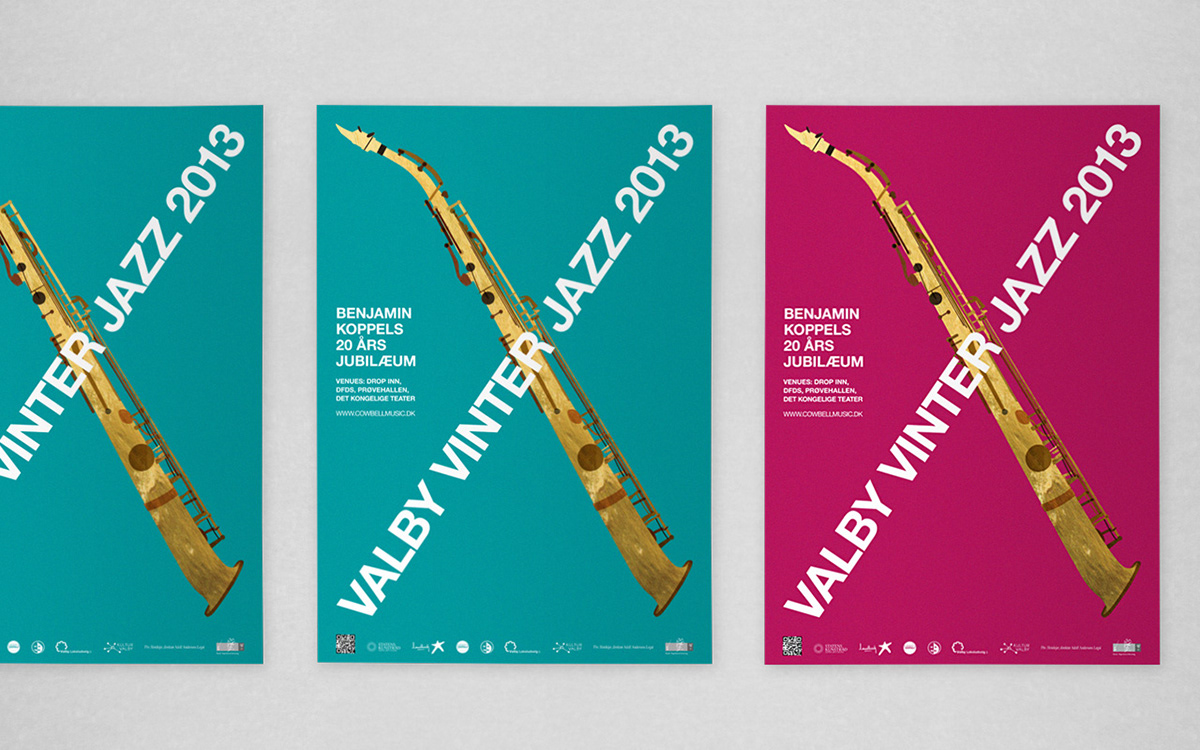 jazz saxophone festival collage poster winter concert