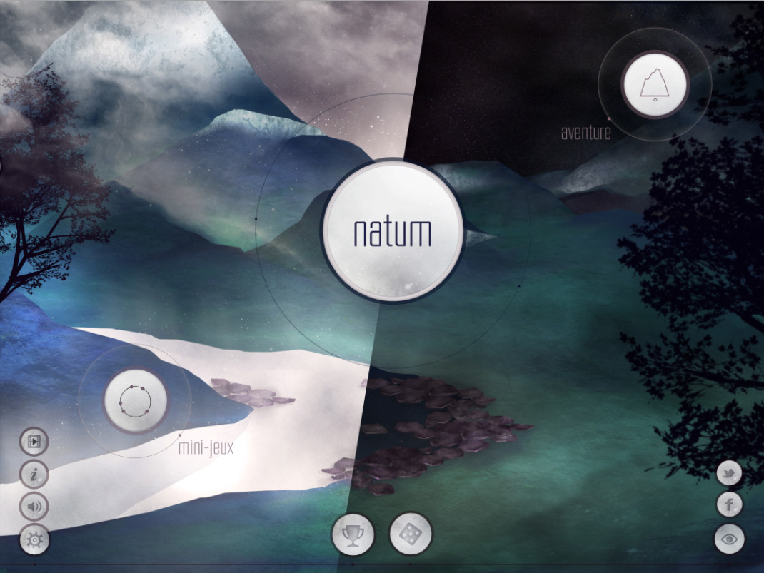 natum  projetnatum ombre lumière nigrum Lux jeu iphone iPad multi-device partygame