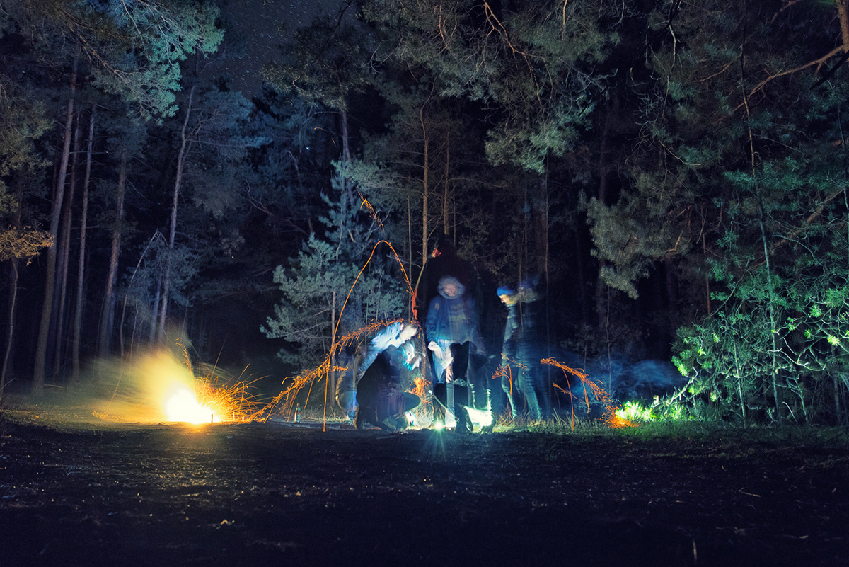 nightphotograhy woods treelove Mystic forest night exploration trip experimental
