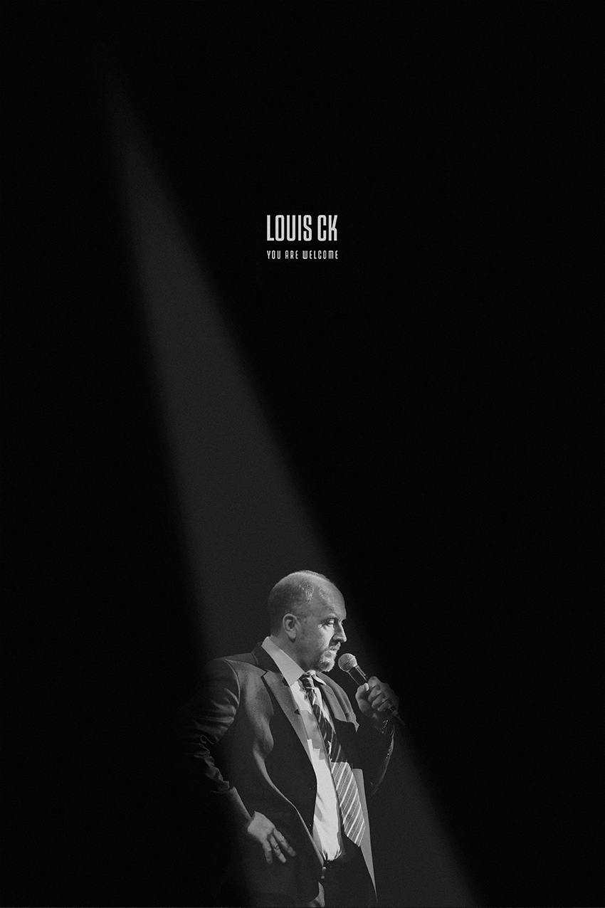 Poster design for Louis CK.