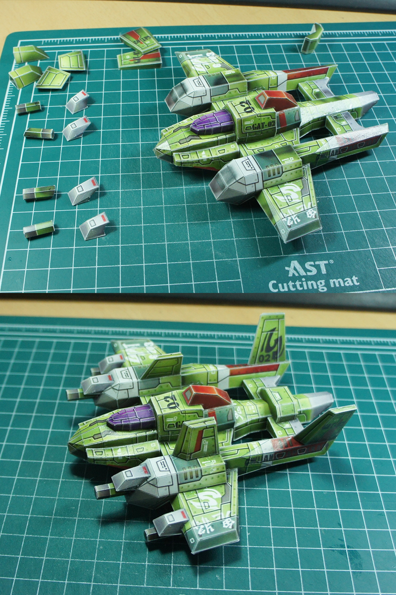 papercraft toy air troop gwijang