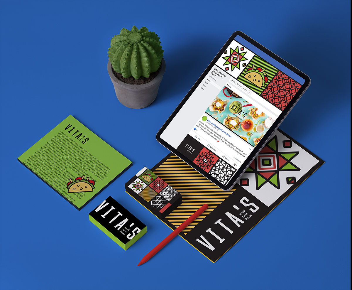identity logo Packaging Mexican Food  tiles Patterns