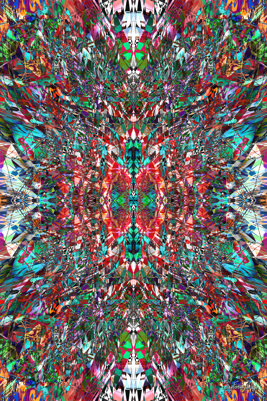 kaleidoscope Mandala pattern colorful