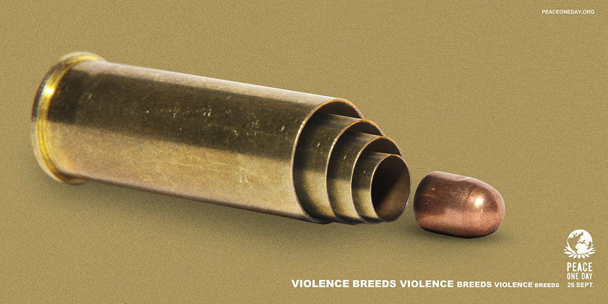 Gun guns grenade peace charity japan tokyo julian Bullet brick poster print