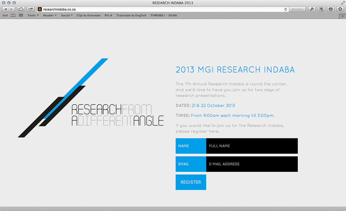 MGI Research Indaba