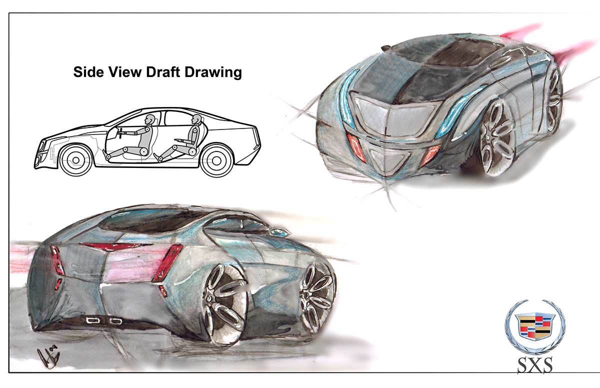Cars cadillac concept sedan sports Racing