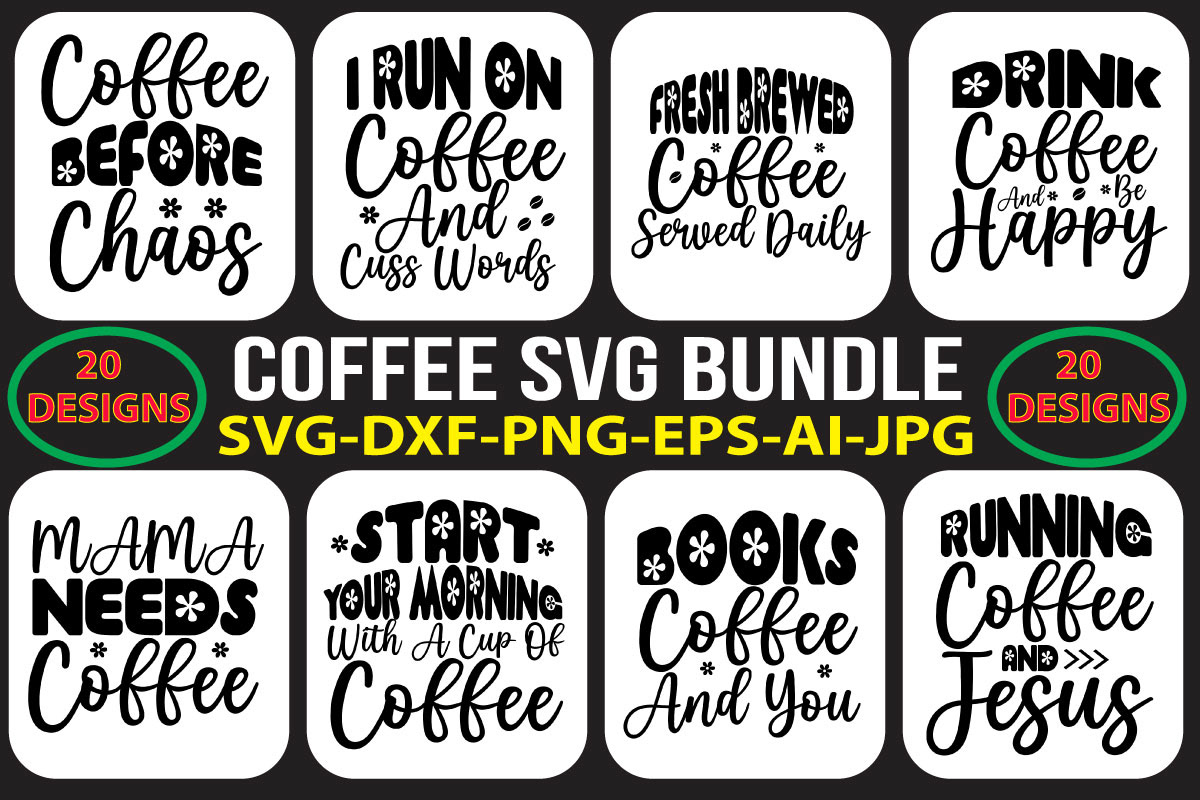 svg design tshirt T-Shirt Design design Coffee typography   svg bundles