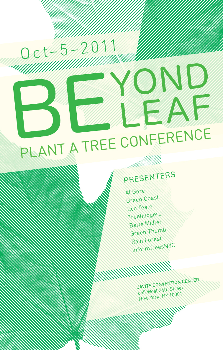 Tree  Plant poster green typography   graphics