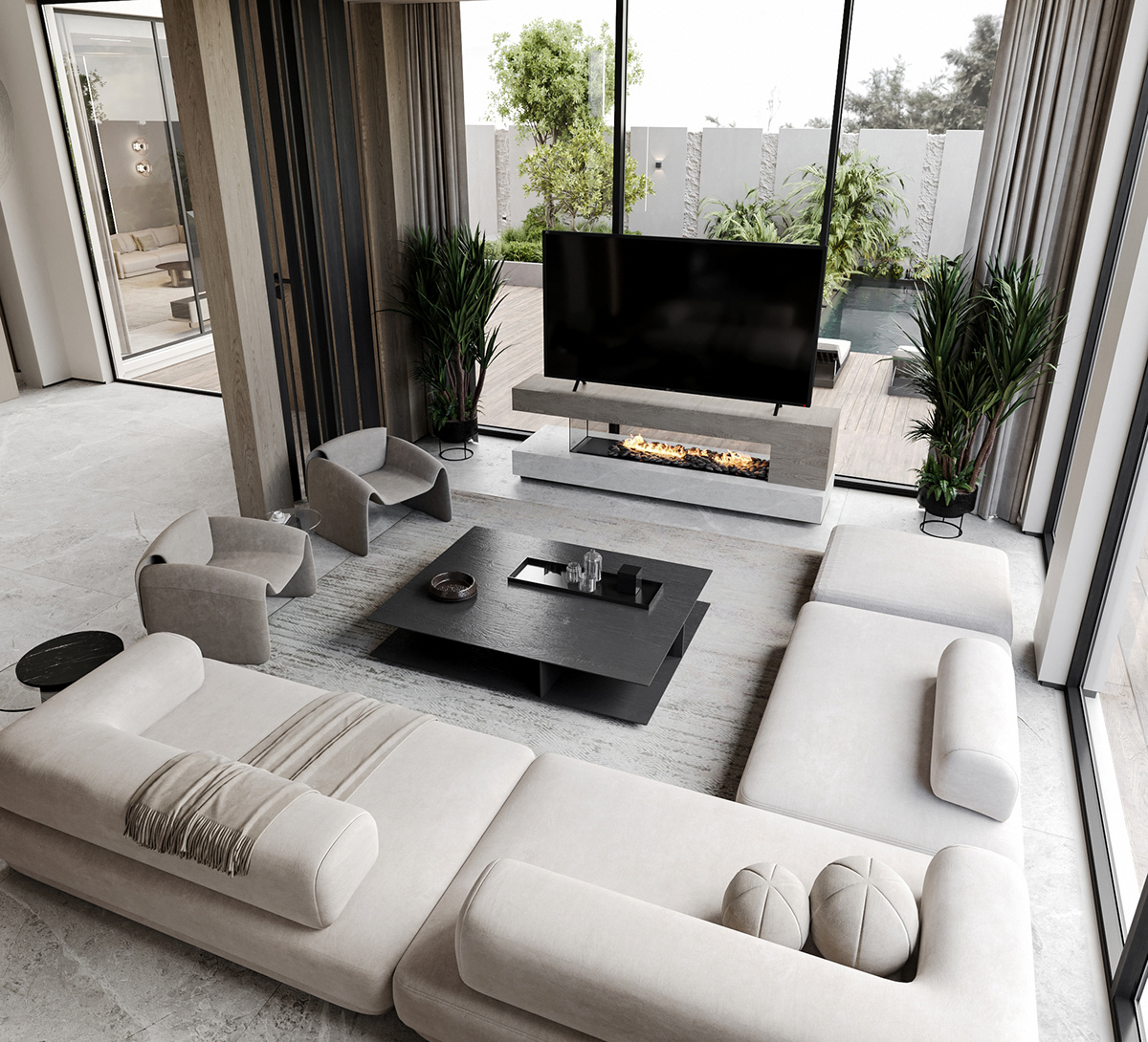reception interior design  3ds max corona visualization Render modern 3D archviz design