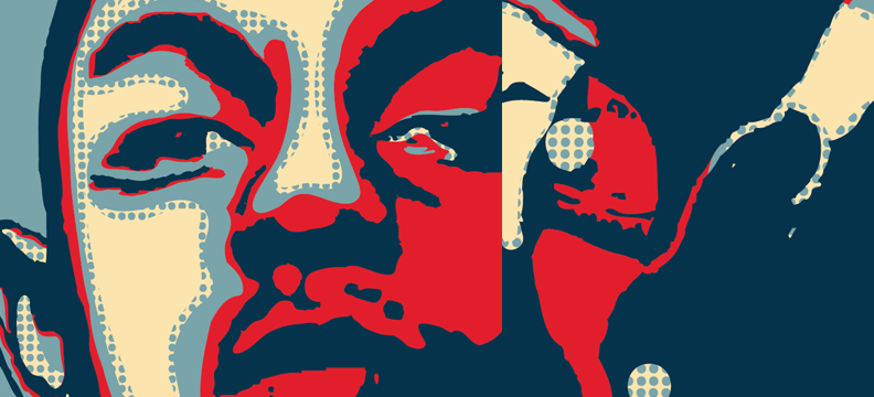 hip-hop icons rap tupac 2pac pac kendrick K.Dot Shepard Fairey vector design