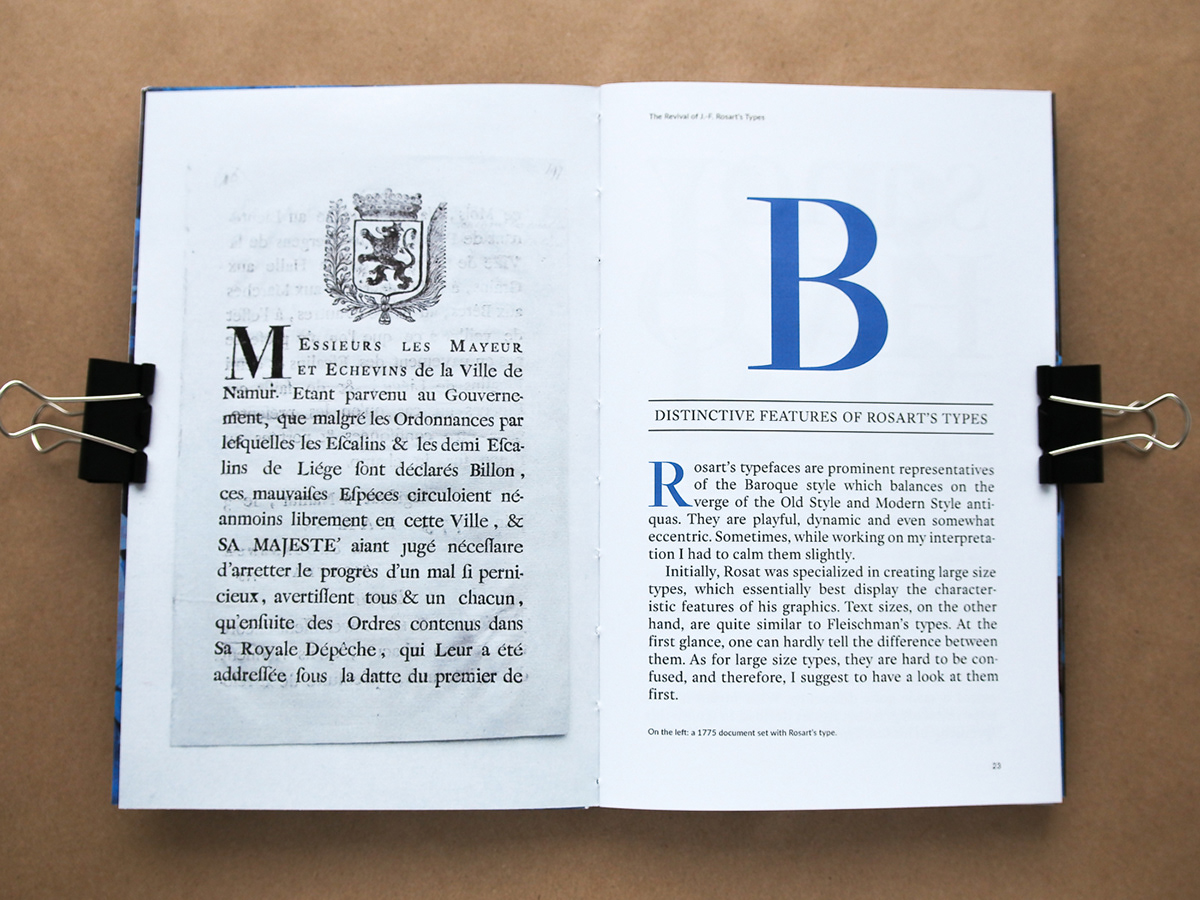 book Booklet Typeface type font typedesign typography   revival brochure