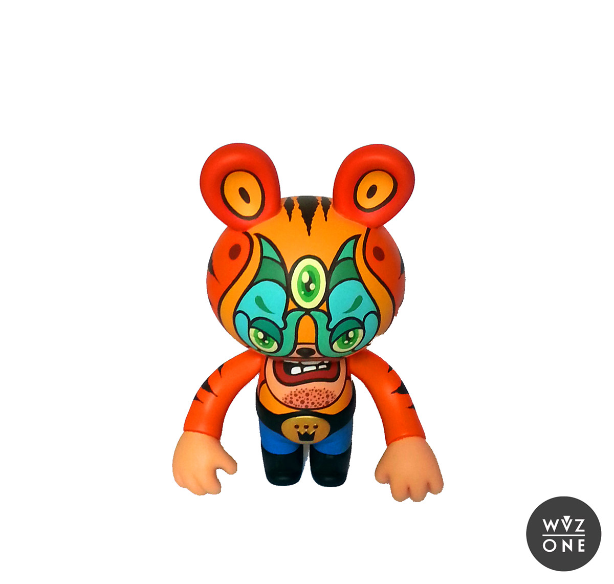 Wuzone Custom Dunny Munny luchabear itokinpark Kidrobot kaiju DIY vinyltoy artoy toy geek collectible tiger