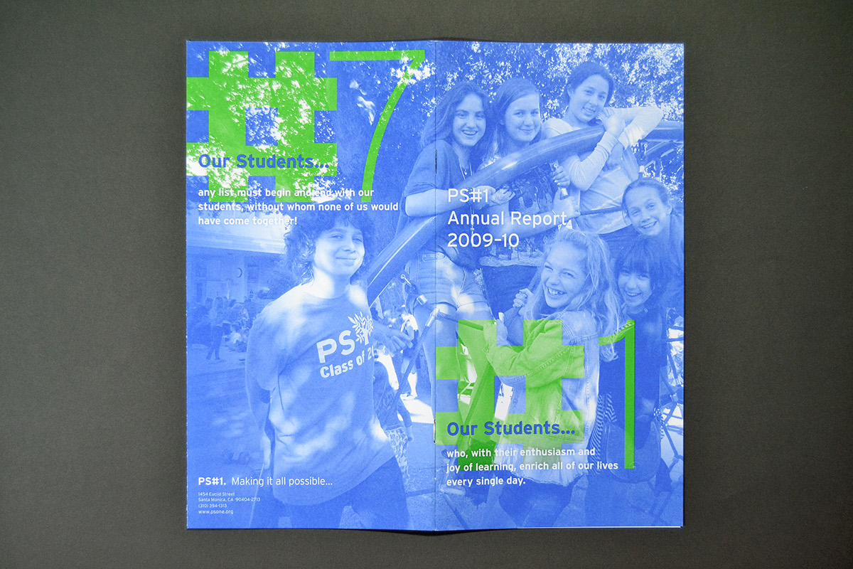 Adobe Portfolio annual report Elementary School Pluralistic 2-color