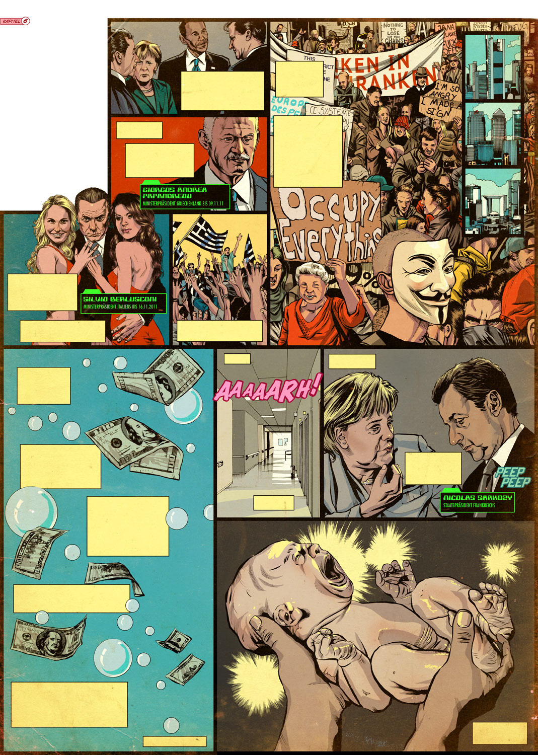 comic  Financial Crisis  awesome  Die Zeit newspaper