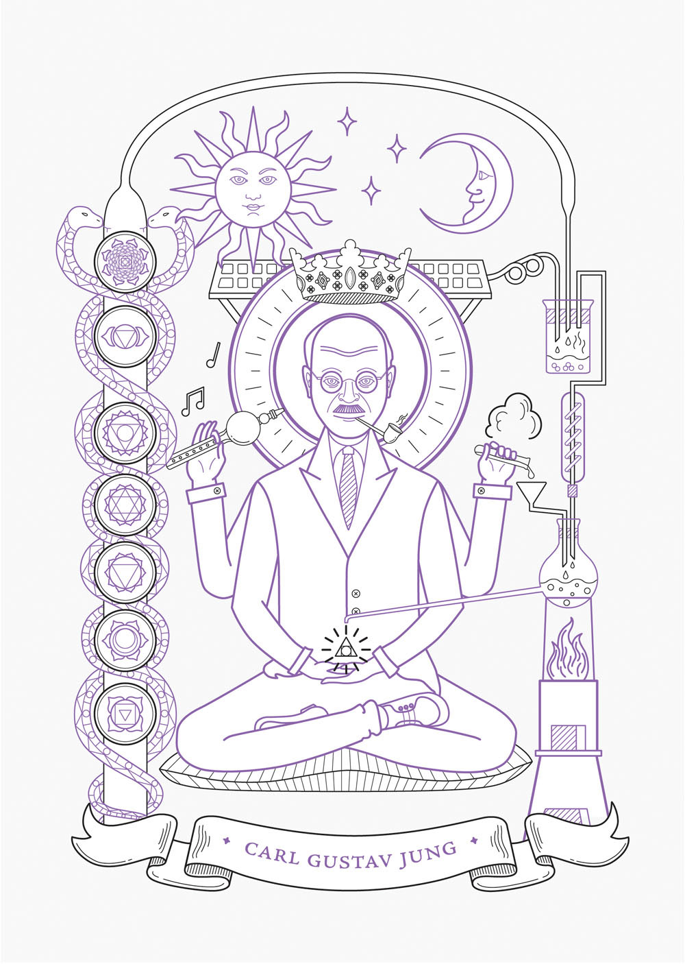 alchemy Carl Jung esoteric chakra mystical gold school academy Transmutation Harmony fantasy satire
