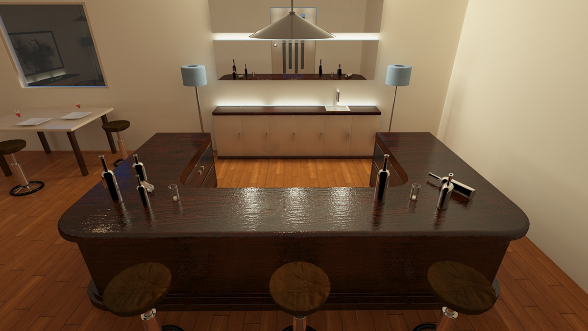 Interior  interior design design  living room night cozy warm 3ds max vray Render room