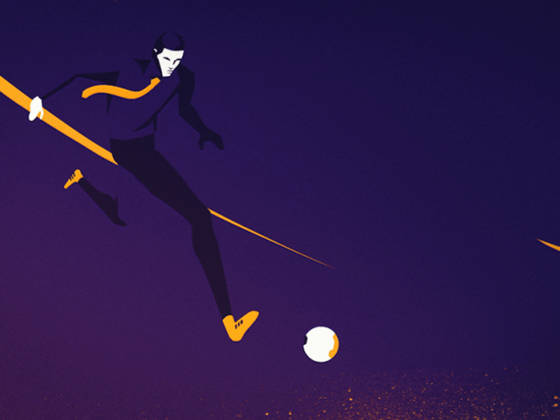 animation  football james bond rodriguez 2D vector noir Nike Character