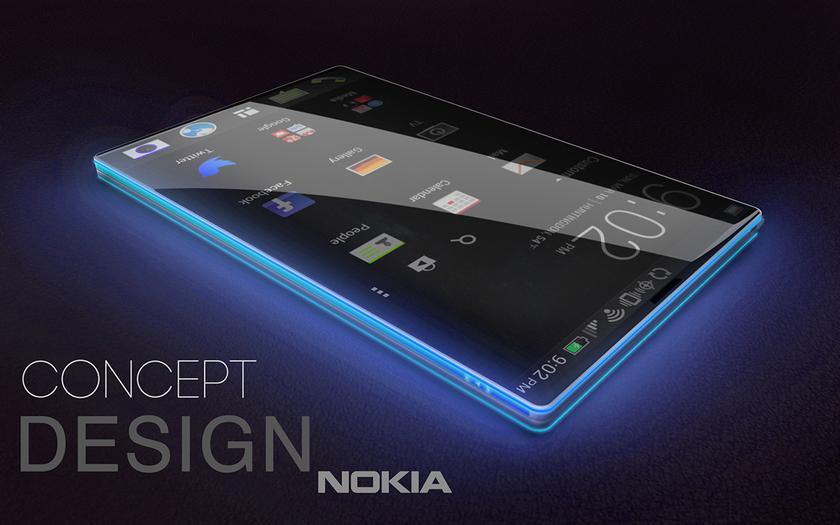 smart phone 3d design concept modeling c4d cinema4d 3d modeling nokia