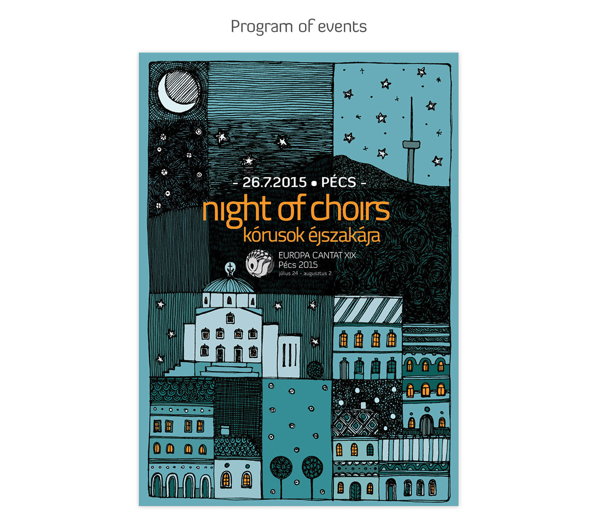 map Pécs Night of Choirs