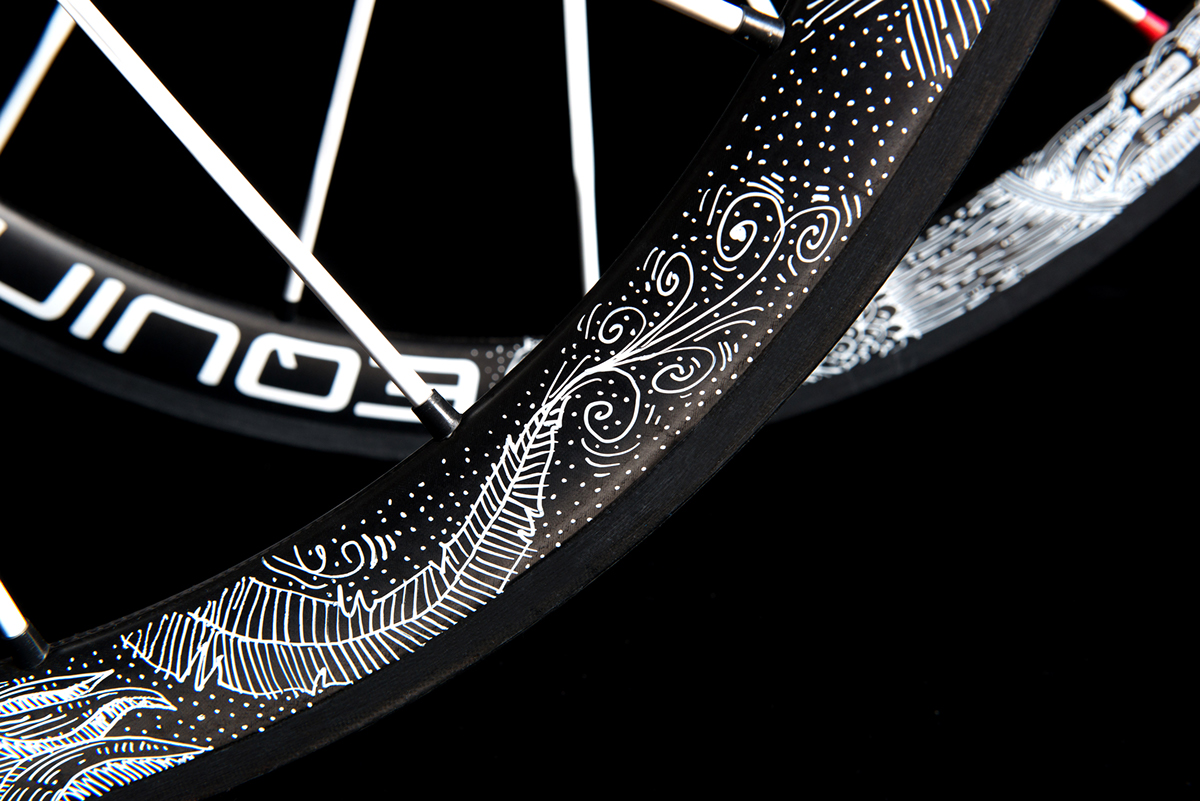Bike Custom blackandwhite Unique dragon wheels Bicycle Phoenix symbols ornaments