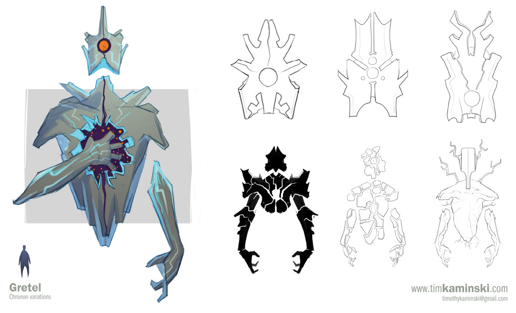 concept art character designs gretel boss designs characters