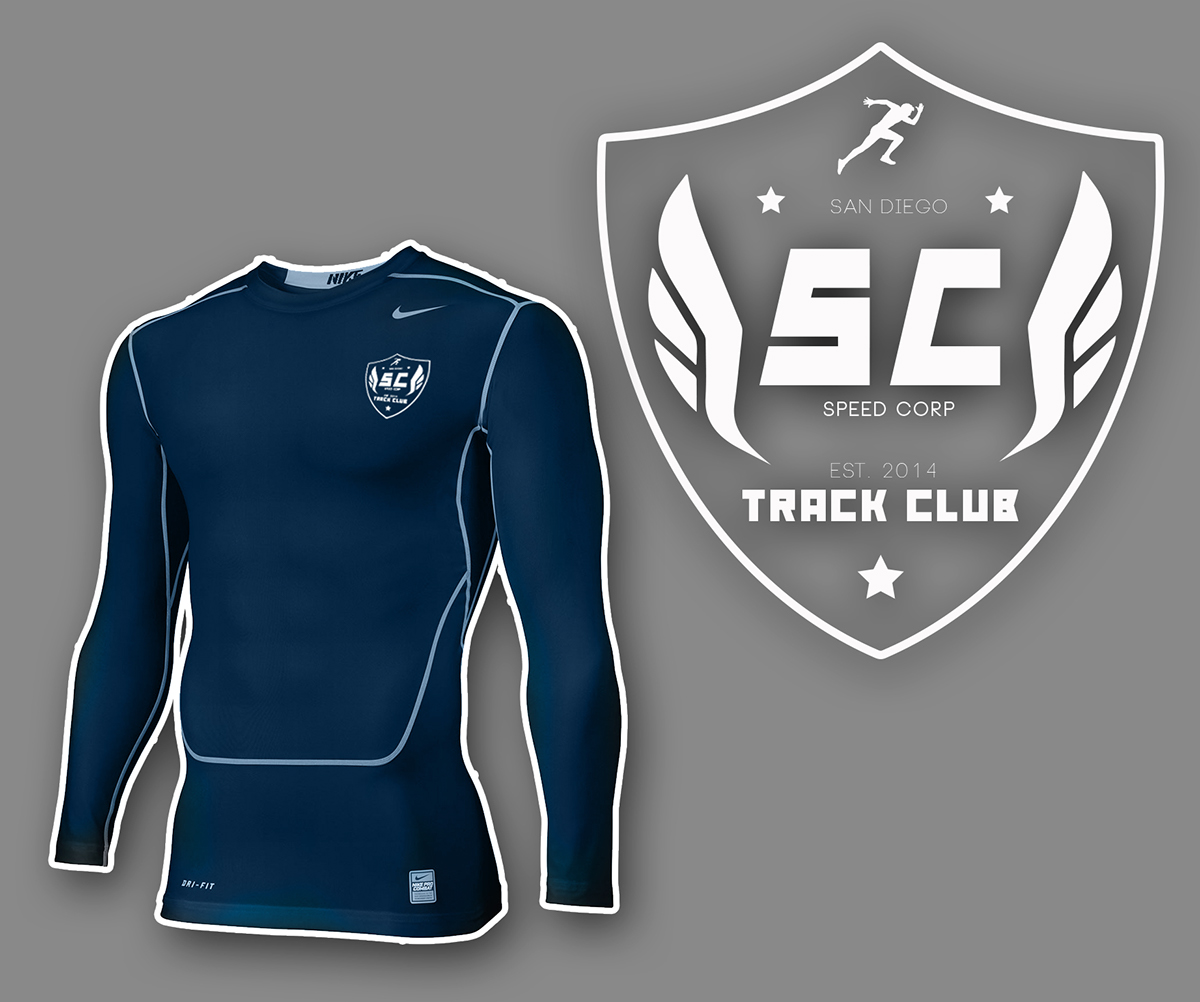 athletic shirt design Clothing track running logo