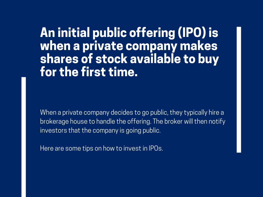 finance gregg jaclin investing ipo Stock market stocks