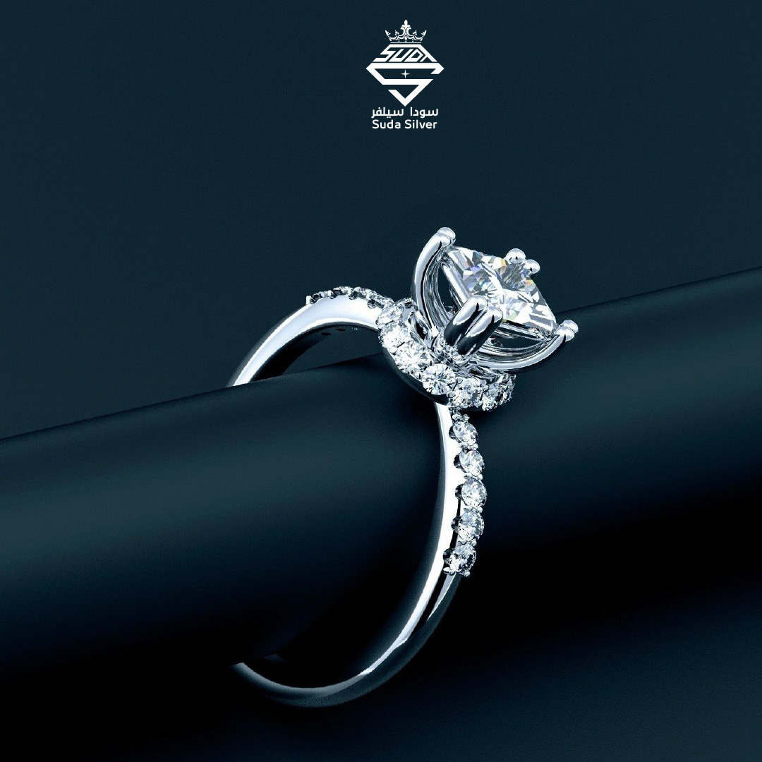 Brand Design brand identity diamond  identity Jewellery jewelry Logo Design ring silver visual