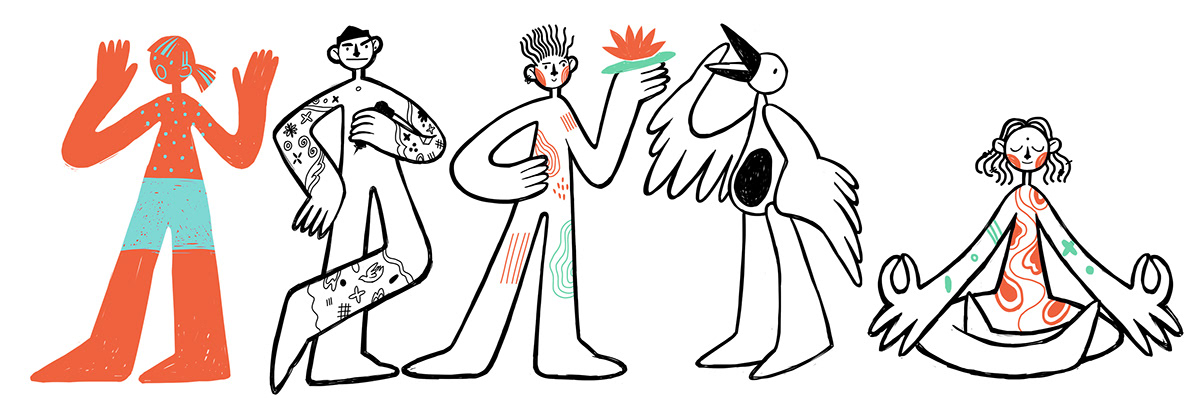 Character cartoon doodle graphics