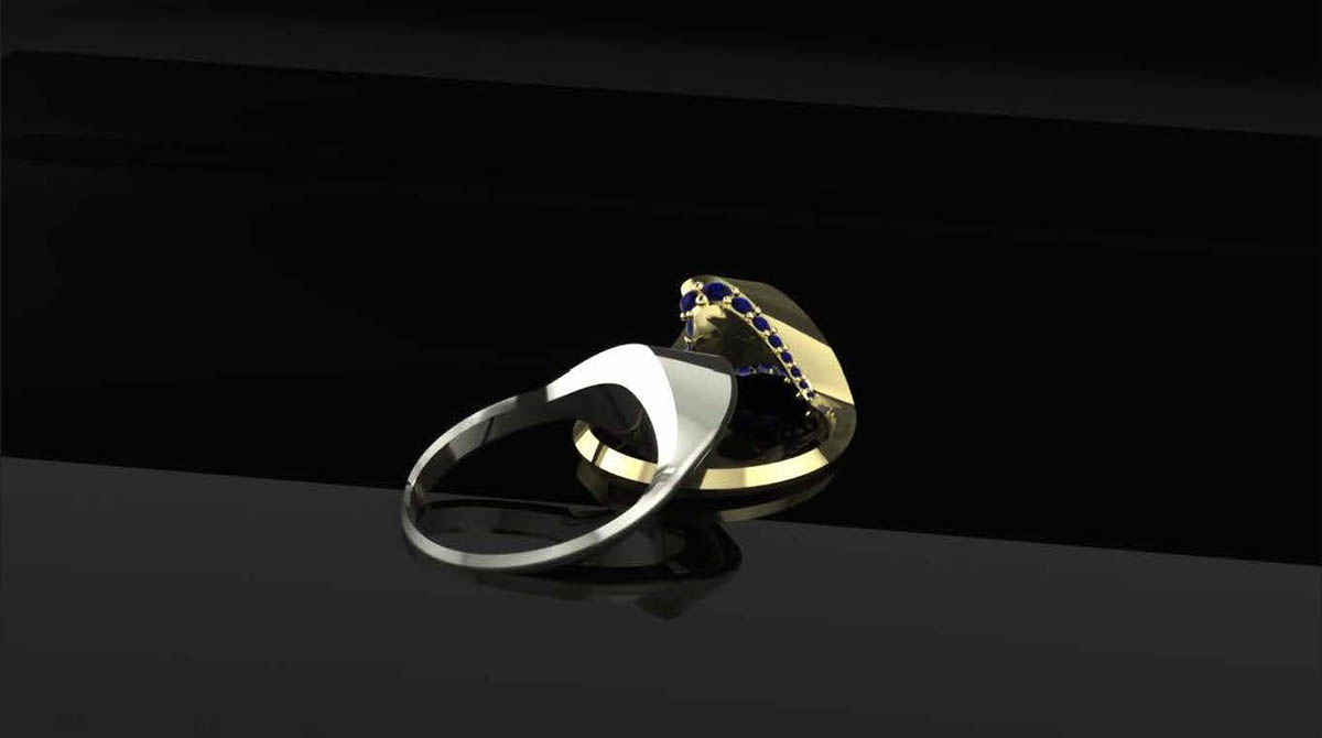 matrix rendering vray Sapphires rings