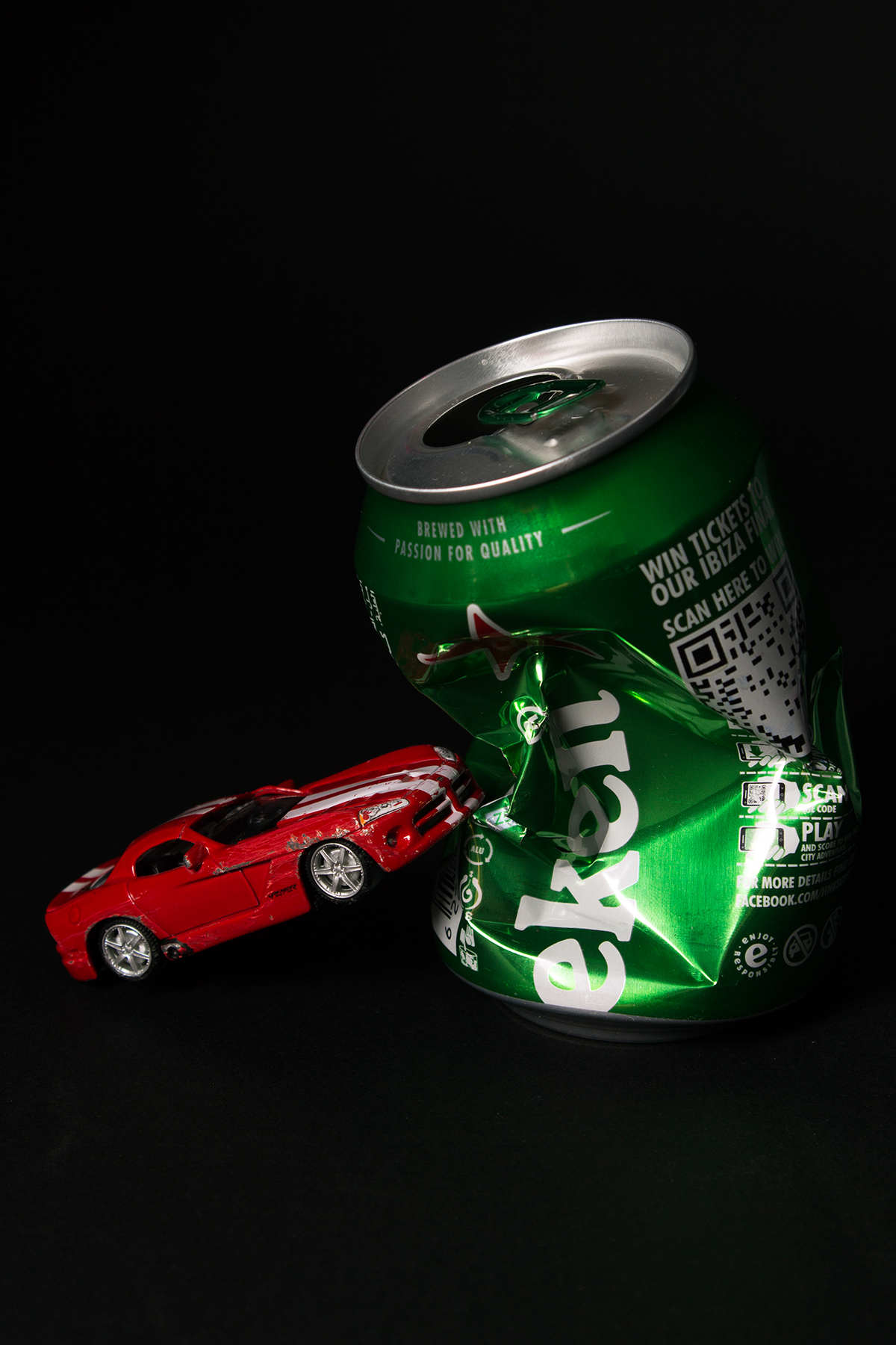 Studio Photography drink and drive campaign