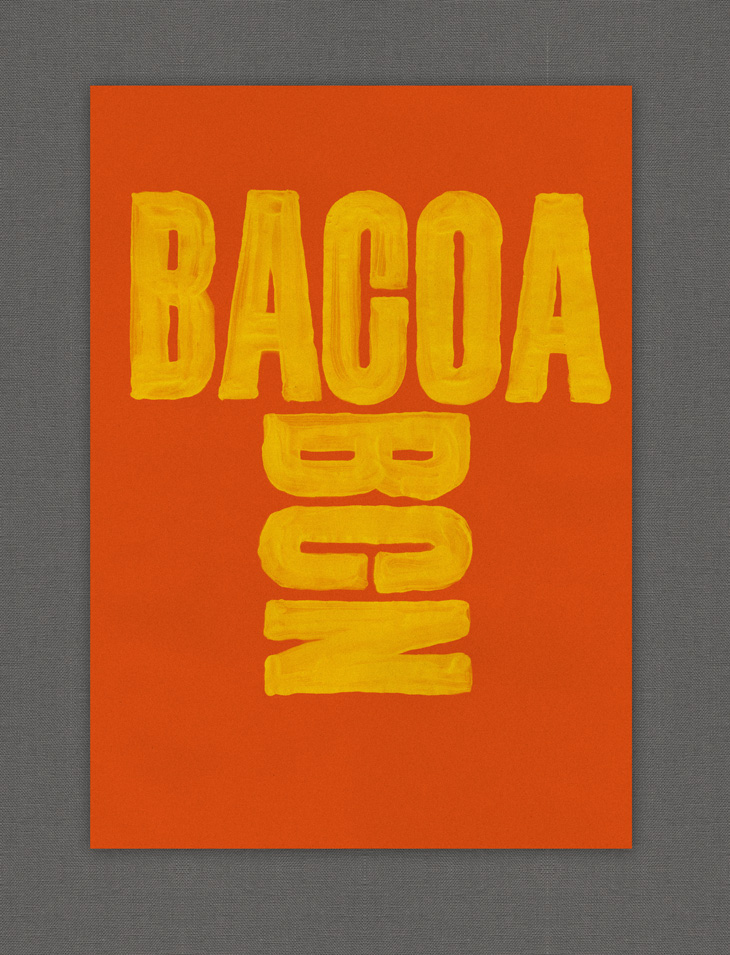 Bacoa hamburger barcelona bar restaurant poster