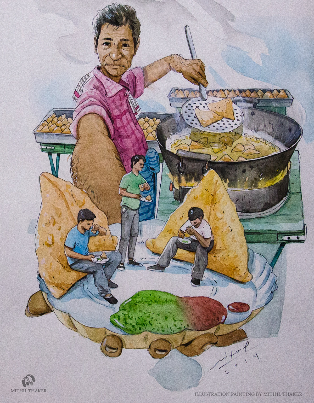 India gujarat ahmedabad creative idea watercolor sale prints