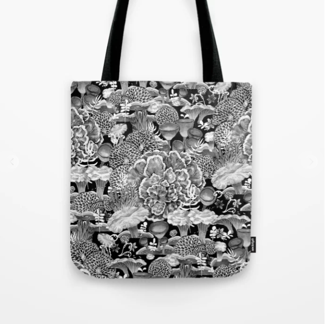 creative design Fashion  graphic ILLUSTRATION  modern mushroom pattern textile watercolor