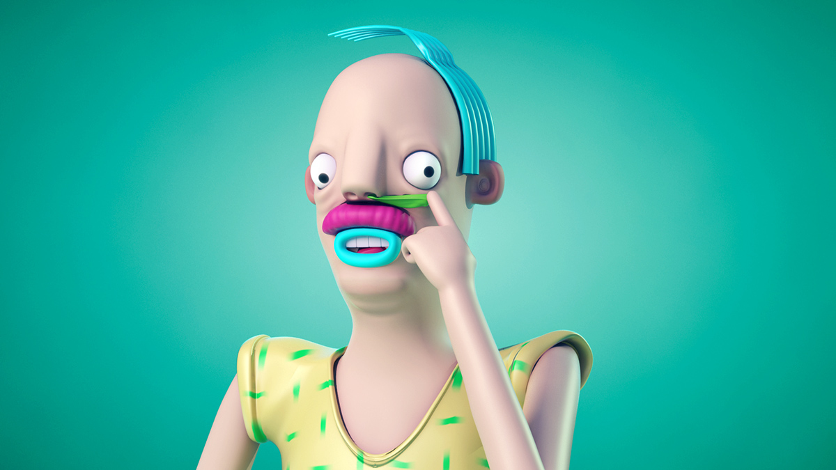 3D vray Maya Zbrush CG booger funny cute quirky toy art Character