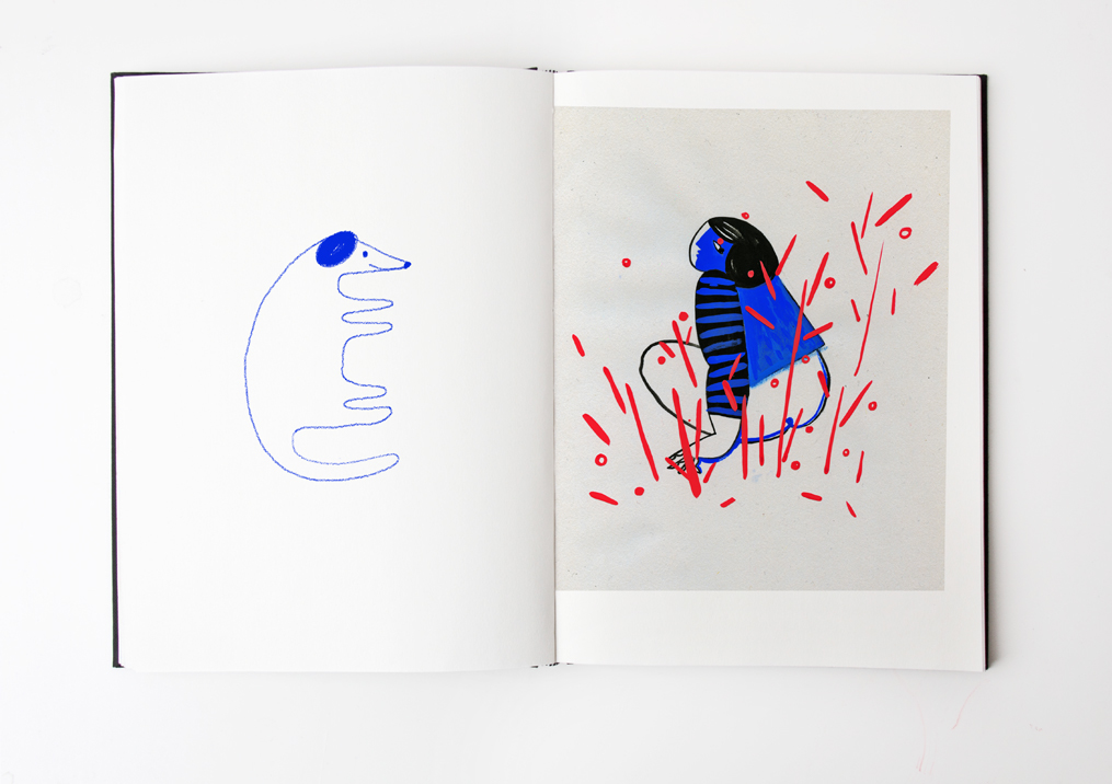 sketches sketchbook blue red yellow winter children plants town portrait gouache Paintings