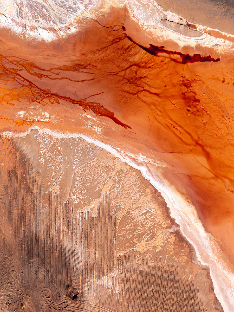 abstract Aerial aluminium earth FINEART industry Liquid medium format Mining red