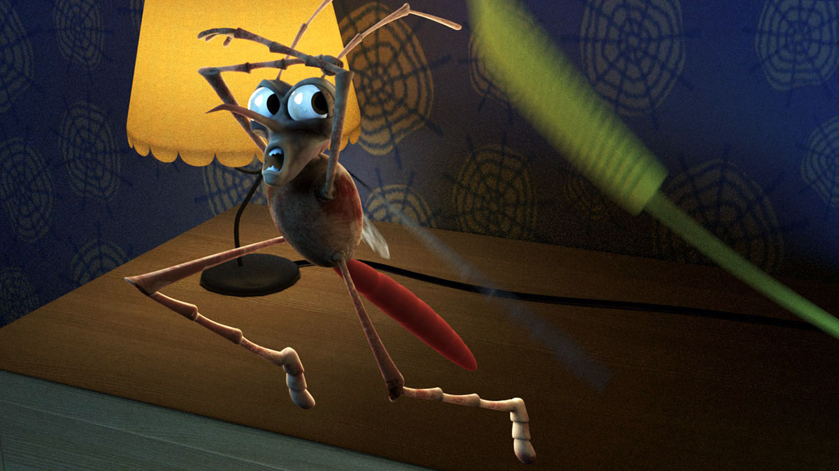 3D mosquito pixar style Bug's Life comic Renderman 3ds max Maya Mari