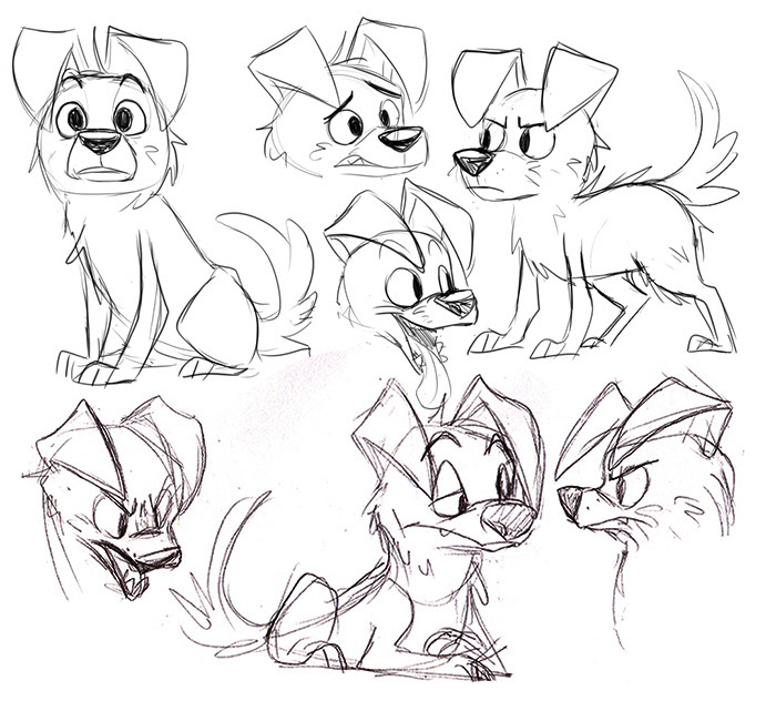 ILLUSTRATION  Character design  animals cartoon childrens illustration childrens book Cat dog