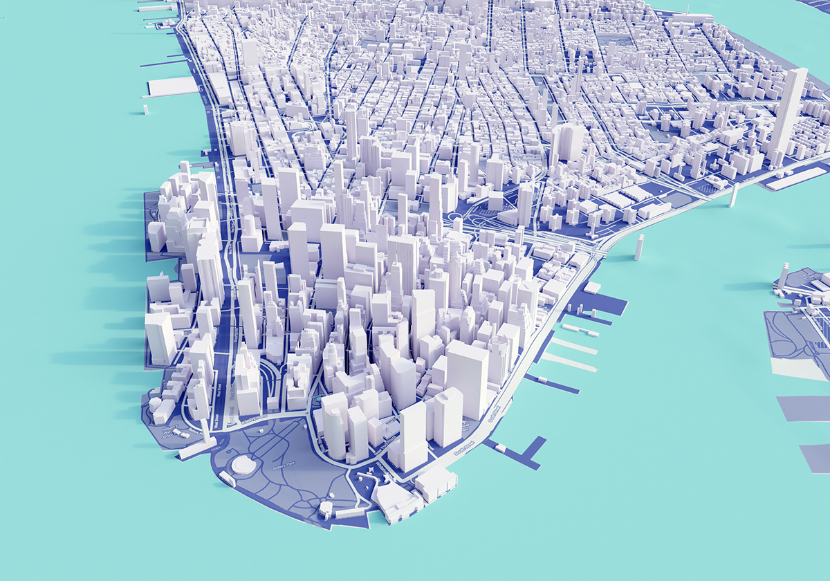 maps cartography Urban city Mapping streets terrain topography visualisations 3D