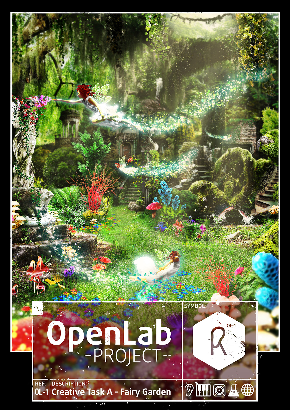 openlab radium Audio design graphic product scientific fairy mech print